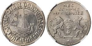 5 Гульден Gdansk (1920-1939) Серебро 