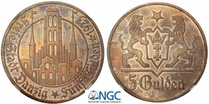 5 Гульден Gdansk (1920-1939) Срібло 