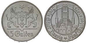 5 Гульден Gdansk (1920-1939) Срібло 