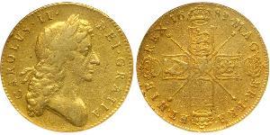 5 Гінея Королівство Англія (927-1649,1660-1707) Золото Карл II (1630-1685)