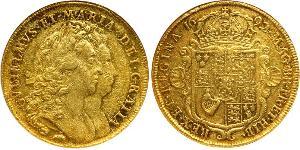 5 Гінея Королівство Англія (927-1649,1660-1707) Золото Вільгельм III (1650-1702)
