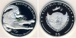 5 Dollar Palaos Argent 