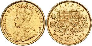 5 Долар Канада Золото Георг V (1865-1936)