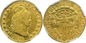 5 Долар США (1776 - ) Золото 