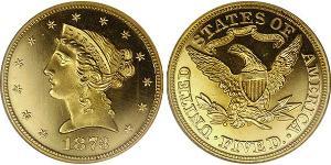 5 Долар США (1776 - ) Золото 