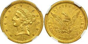 5 Долар США (1776 - ) Золото 