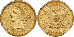 5 Долар США (1776 - ) Золото 