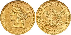 5 Долар США (1776 - ) Золото 