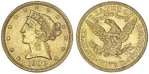 5 Долар США (1776 - ) Золото 