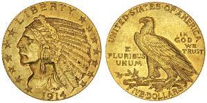 5 Долар США (1776 - ) Золото 