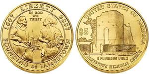 5 Долар США (1776 - ) Золото 