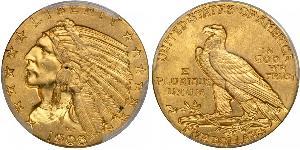 5 Долар США (1776 - ) Золото 