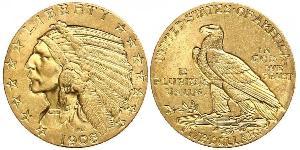 5 Долар США (1776 - ) Золото 
