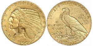 5 Долар США (1776 - ) Золото 