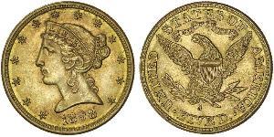 5 Долар США (1776 - ) Золото 