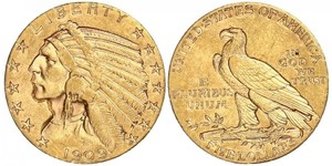 5 Долар США (1776 - ) Золото 