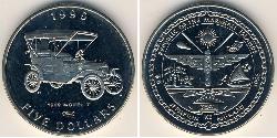 5 Долар Маршаллові Острови (1979 - ) Нікель/Мідь 