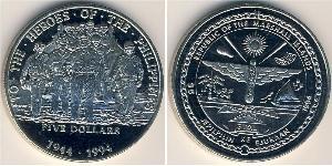5 Долар Маршаллові Острови (1979 - ) Нікель/Мідь 