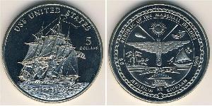 5 Долар Маршаллові Острови (1979 - ) Нікель/Мідь 
