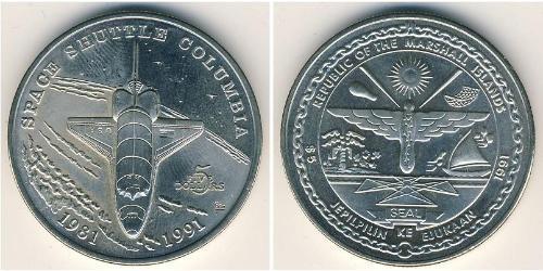 5 Долар Маршаллові Острови (1979 - ) Нікель/Мідь 