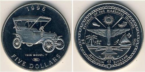 5 Долар Маршаллові Острови (1979 - ) Нікель/Мідь 