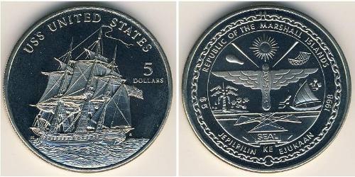 5 Долар Маршаллові Острови (1979 - ) Нікель/Мідь 