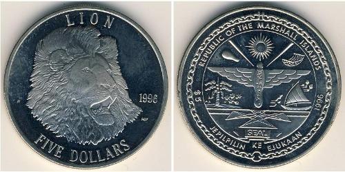5 Долар Маршаллові Острови (1979 - ) Нікель/Мідь 