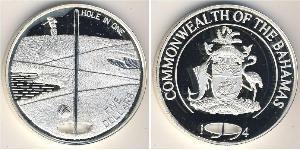 5 Долар Bahamas (1973 - ) Срібло 