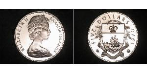 5 Долар Bahamas (1973 - ) Срібло Єлизавета II (1926-2022)