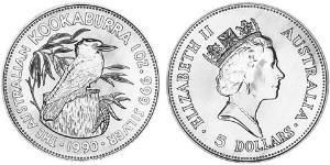 5 Долар Австралія (1939 - ) Срібло Єлизавета II (1926-2022)