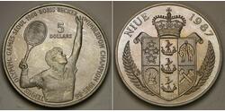 5 Долар Ніуе (1974 - ) Срібло 
