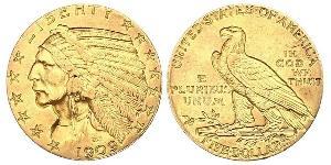 5 Доллар США (1776 - ) Золото 