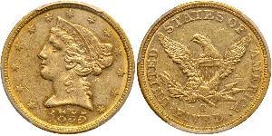 5 Доллар США (1776 - ) Золото 