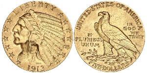 5 Доллар США (1776 - ) Золото 