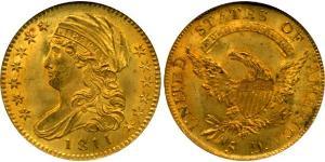 5 Доллар США (1776 - ) Золото 