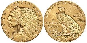 5 Доллар США (1776 - ) Золото 