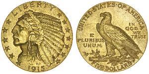 5 Доллар США (1776 - ) Золото 