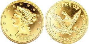 5 Доллар США (1776 - ) Золото 