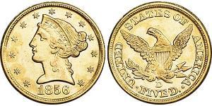 5 Доллар США (1776 - ) Золото 