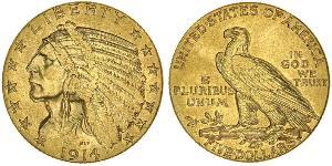 5 Доллар США (1776 - ) Золото 
