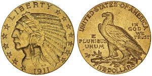 5 Доллар США (1776 - ) Золото 