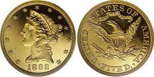 5 Доллар США (1776 - ) Золото 