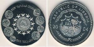 5 Доллар Либерия (1847 - ) Никель/Медь 