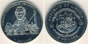 5 Доллар Либерия (1847 - ) Никель/Медь 