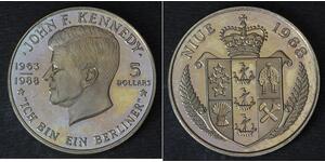 5 Доллар Ниуэ (1974 - ) Никель/Медь 