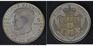 5 Доллар Ниуэ (1974 - ) Никель/Медь 