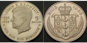 5 Доллар Ниуэ (1974 - ) Никель/Медь 
