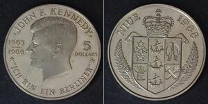 5 Доллар Ниуэ (1974 - ) Никель/Медь 