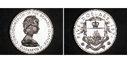 5 Доллар Bahamas (1973 - ) Серебро Елизавета II (1926-2022)
