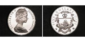 5 Доллар Bahamas (1973 - ) Серебро Елизавета II (1926-2022)